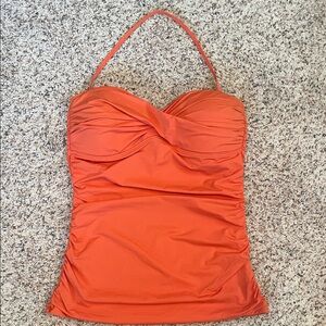 Tommy bahama Orange Halter Swimsuit Top detachable straps